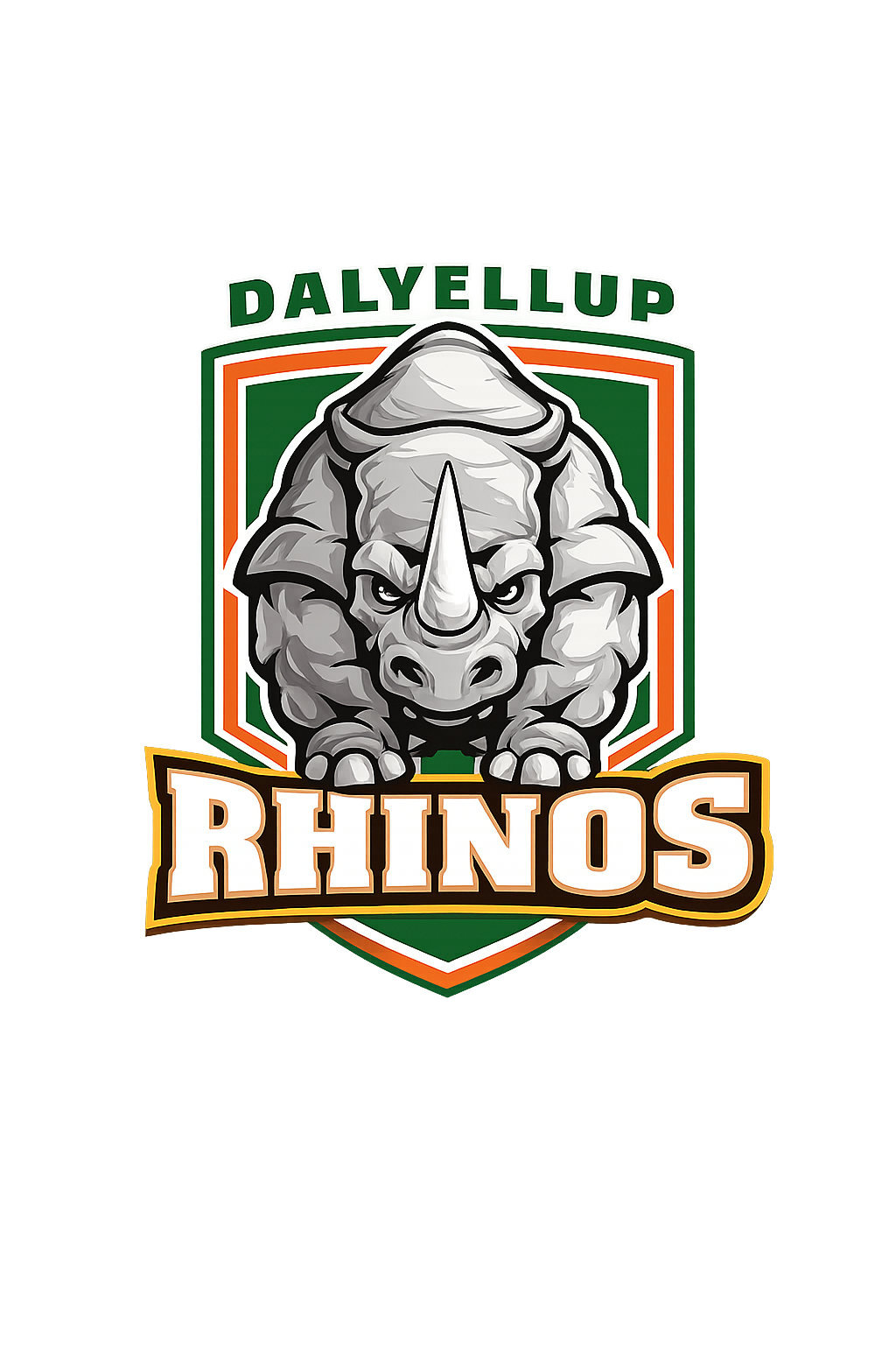 Dalyellup Rhinos Junior Rugby League Club logo